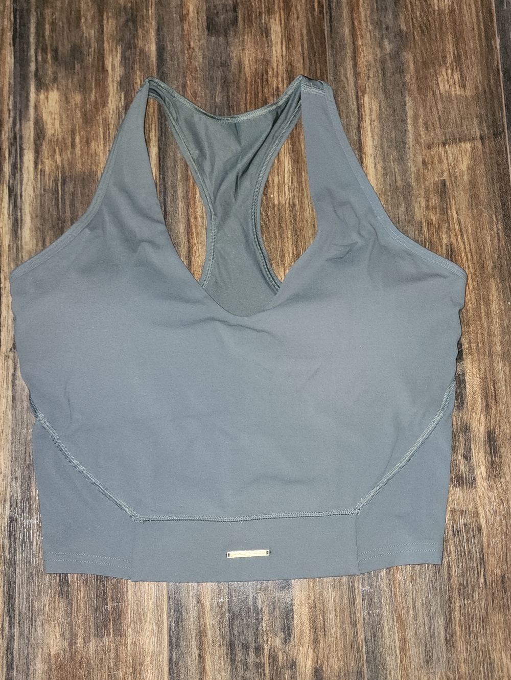 Gymshark Whitney Simmons Eucalyptus Racerback Crop Sports Bra